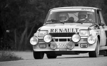 Eugenio Ortiz – Guillermo Barreras (Renault 5 Turbo). Rally Costa Brava 1982 (Foto: Mario Chavalera)